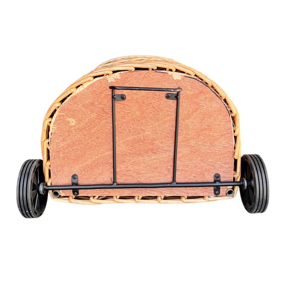 Malbury shopping trolley base wheels metal frame buff willow UK