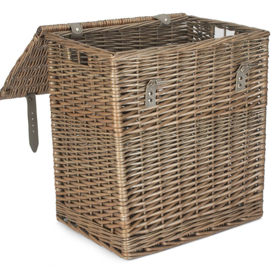 Alderton antique wash willow vintner storage basket UK handcrafted