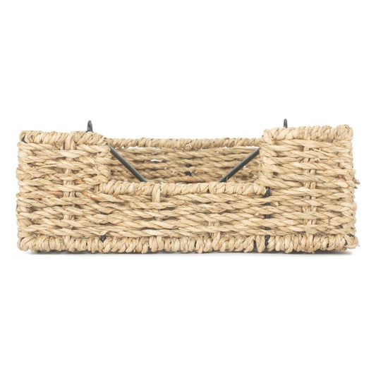 The Mersea Napkin Keeper – Handwoven Seagrass & Metal Frame - The Timeless Trading Co.