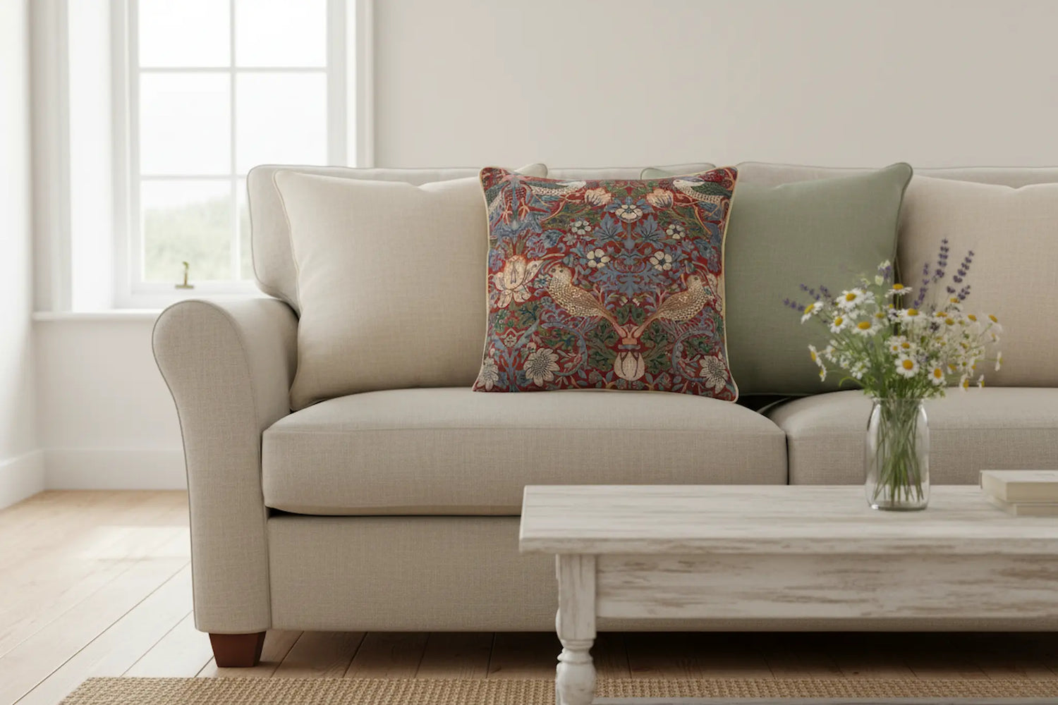 Tapestry cushions throws woven textiles heritage gifts country living UK