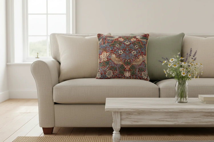 Tapestry cushions throws woven textiles heritage gifts country living UK