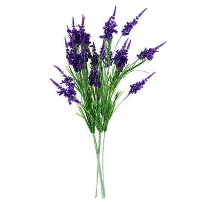 Artificial purple larkspur stems 80cm silk flowers UK set of 6 wired