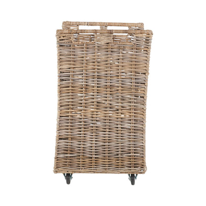 Bewdley Kubu rattan weave detail close-up handwoven natural texture wheels UK