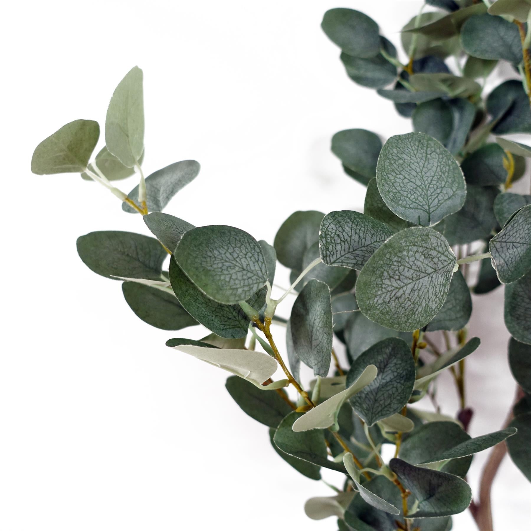 Eucalyptus artificial tree silvery green foliage 150cm UK home decor