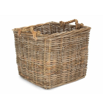 Fladbury grey rattan basket close-up weave detail handwoven natural texture UK