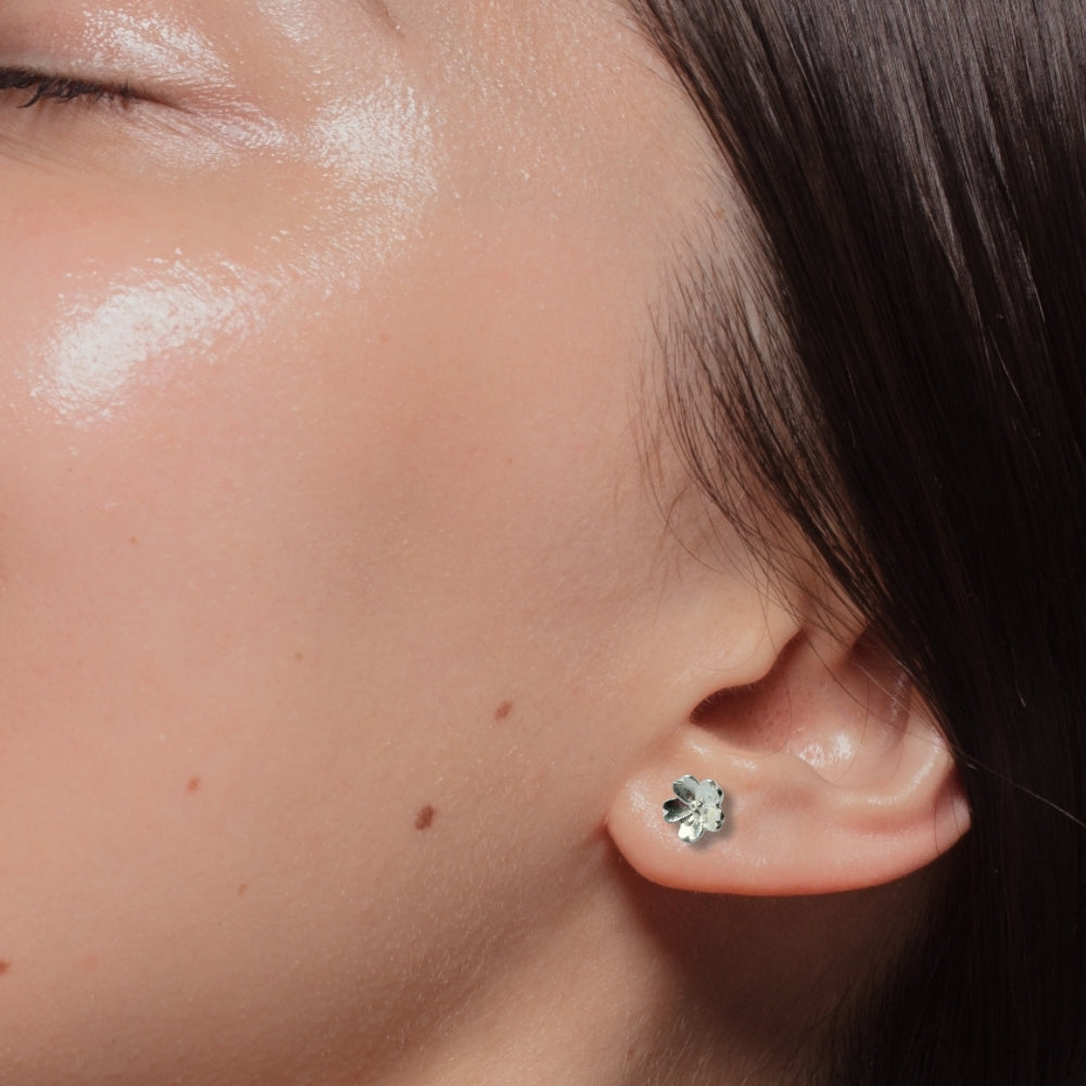 Forget-me-not silver stud earrings hypoallergenic 925 sterling silver Mother's Day gift mum UK