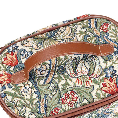 Golden Lily tapestry makeup bag Arts Crafts heritage design