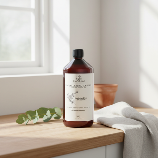 Natural fabric softener eucalyptus geranium lifestyle country home UK