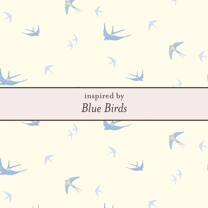Laura Ashley Silver Blue BirdsInspired by Blue Birds print