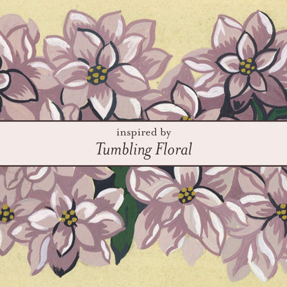 Laura Ashley Tumbling Floral print detail – inspiration for the earring design