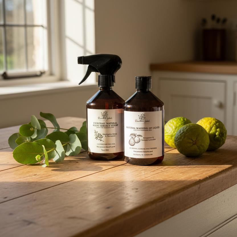 Natural Cleaning Duo Multi-Surface Spray Washing Up Liquid Kitchen UK