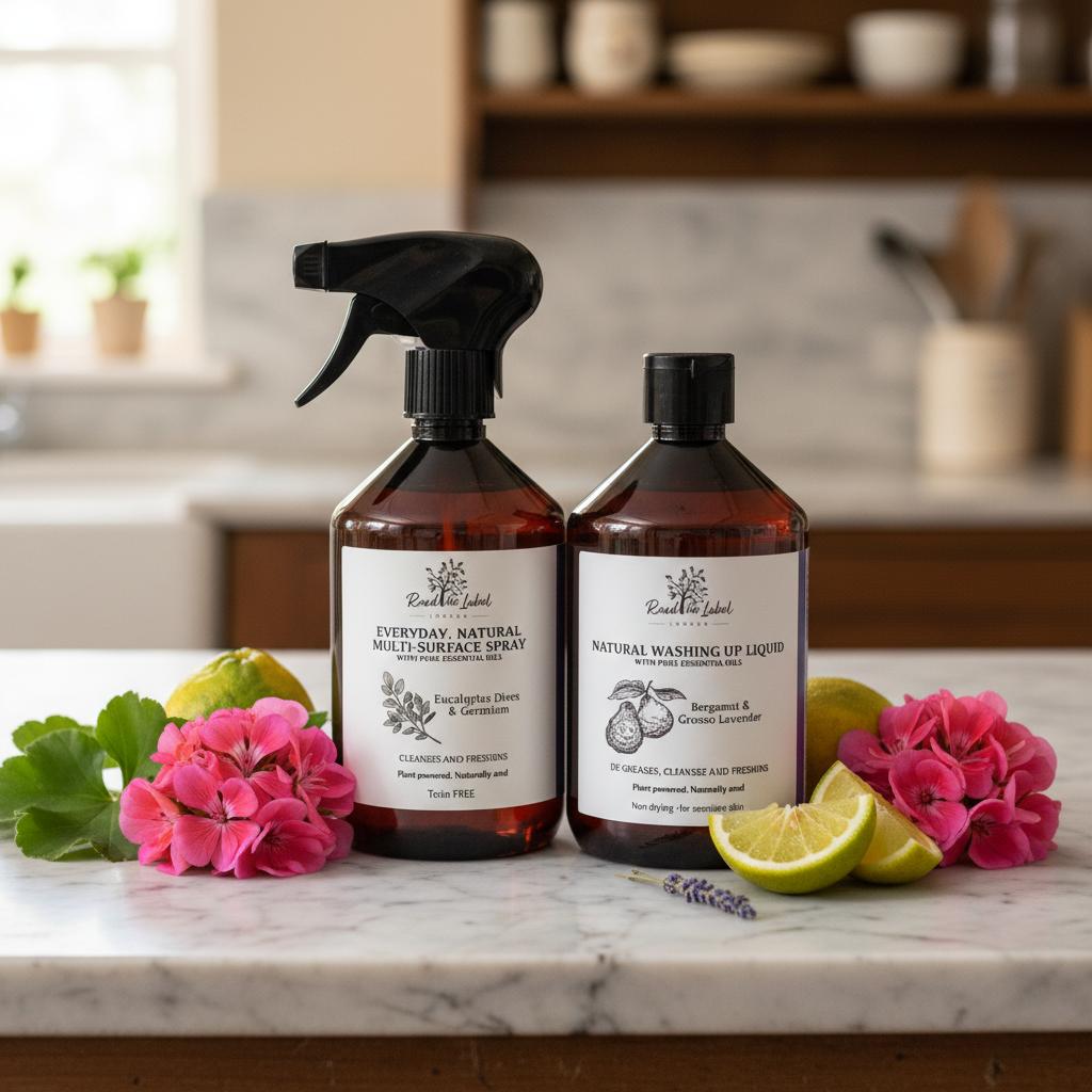 Natural Cleaning Duo Multi-Surface Spray Washing Up Liquid Marble UK