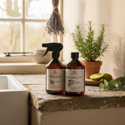 Natural Cleaning Duo Multi-Surface Spray Washing Up Liquid Windowsill UK