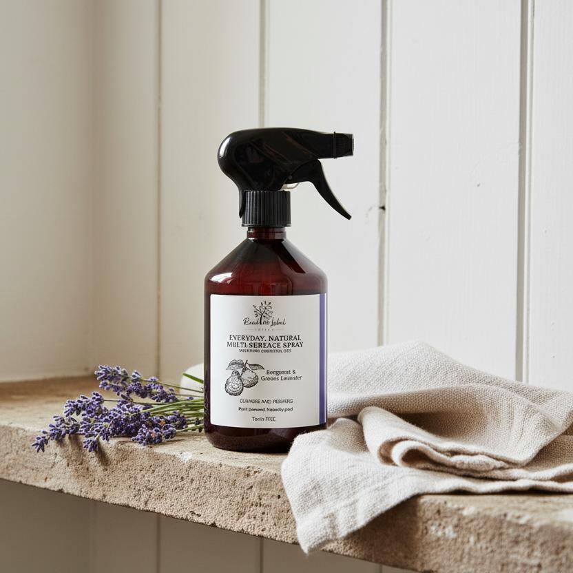 Natural Multi-Surface Spray Bergamot Grosso Lavender Cottage Bathroom UK
