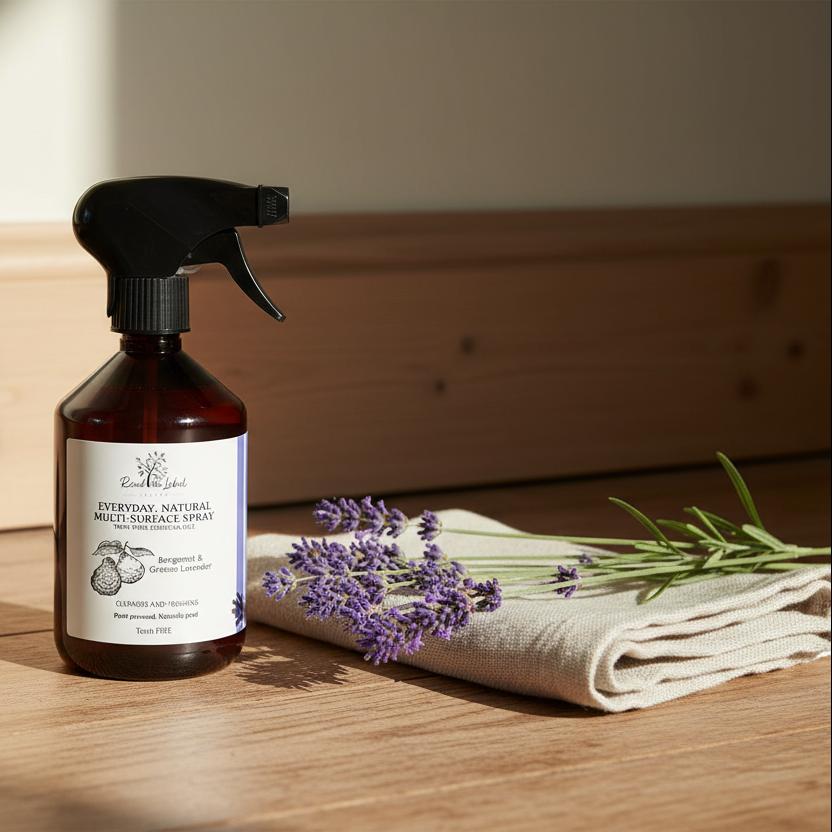 Natural Multi-Surface Spray Bergamot Grosso Lavender Cottage Floor UK