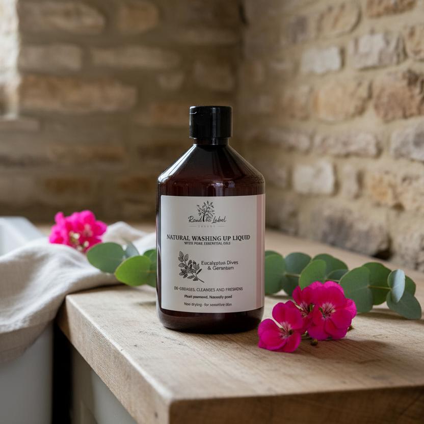 Natural Washing Up Liquid Eucalyptus Dives Geranium Butler Sink Country UK