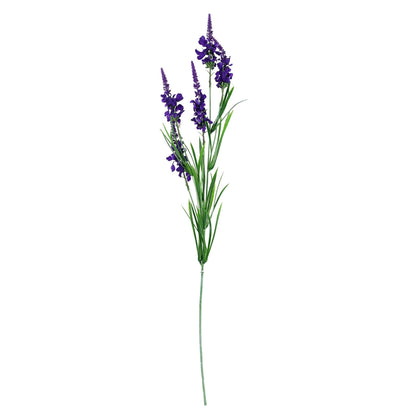 Purple larkspur stems set of 6 artificial 80cm UK cottage garden flowers
