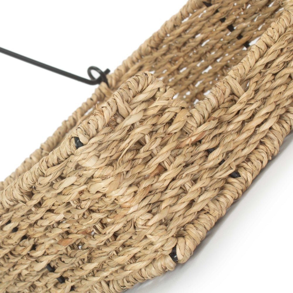 The Mersea Napkin Keeper – Handwoven Seagrass & Metal Frame - The Timeless Trading Co.
