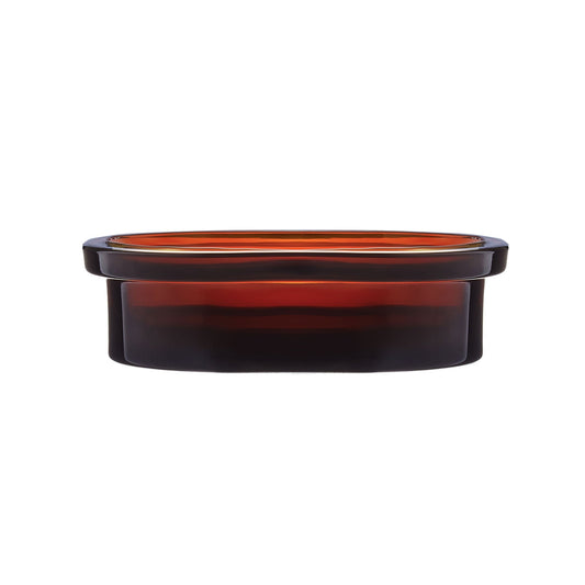 The Wetherby Amber Glass Soap Dish - The Timeless Trading Co.
