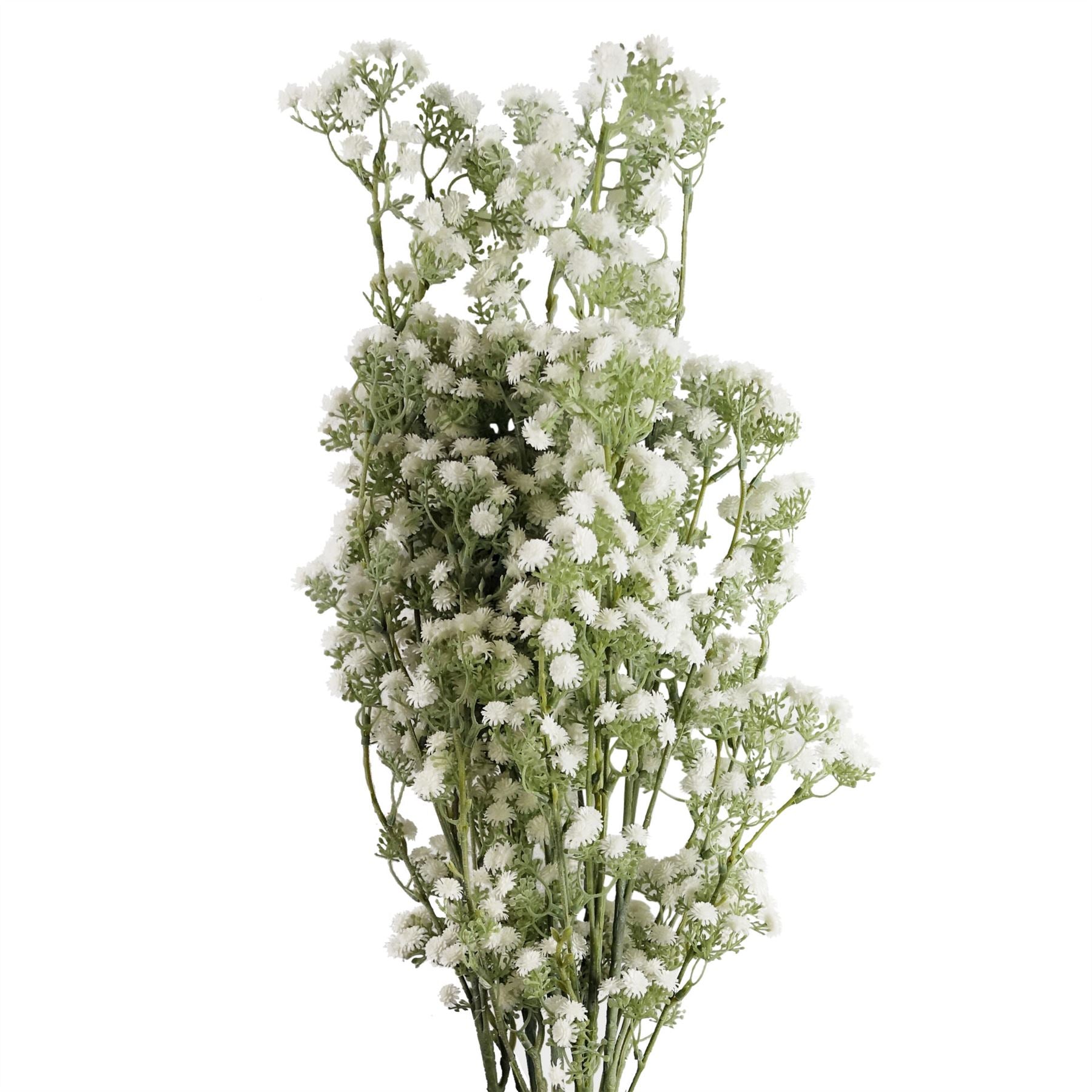 White gypsophila stems set of 6 artificial 85cm UK baby's breath