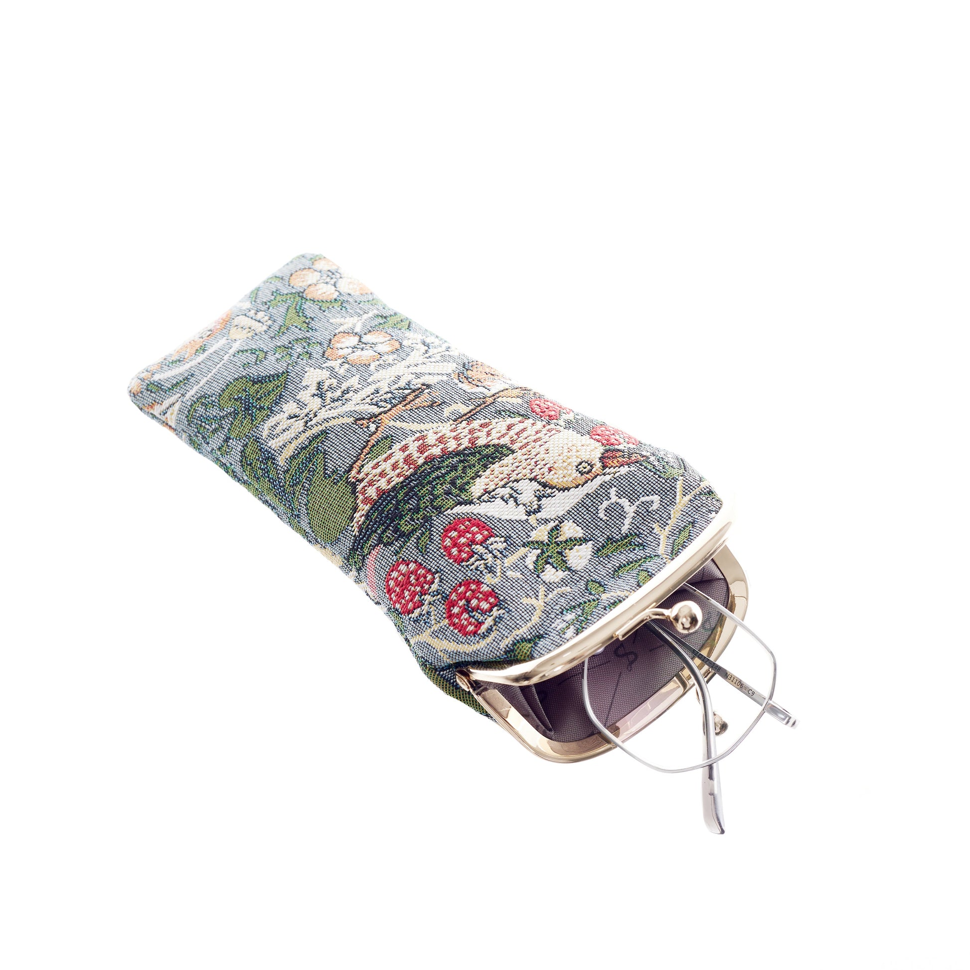 William Morris glasses case protective lining UK heritage tapestry gift
